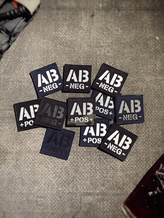 Patch Lasercut Groupe Sanguin AB+ / AB-