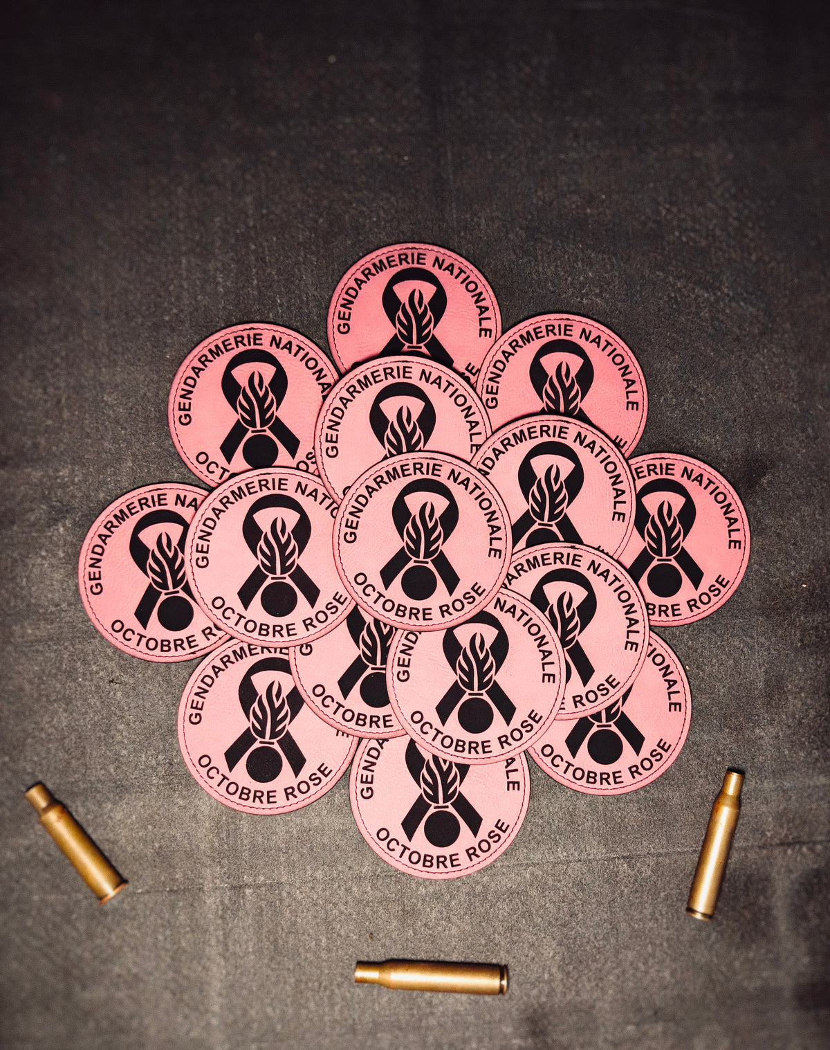 Octobre Rose Gendarmerie Nationale Patch  Lasercut