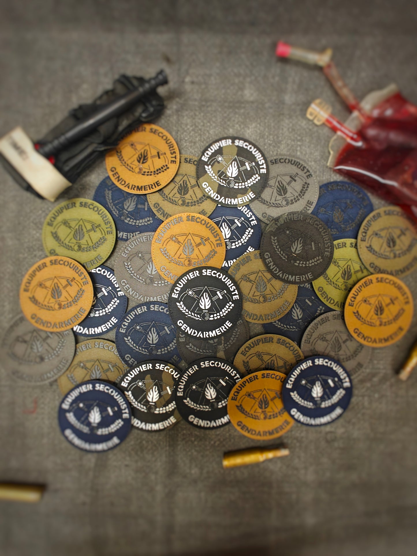 Equipier Secouriste Lasercut Gendarmerie Patch